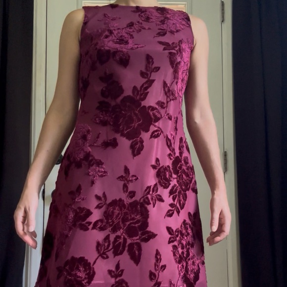 Vintage 90s Whimsigoth Burnout Velvet Dress - Picture 8 of 15